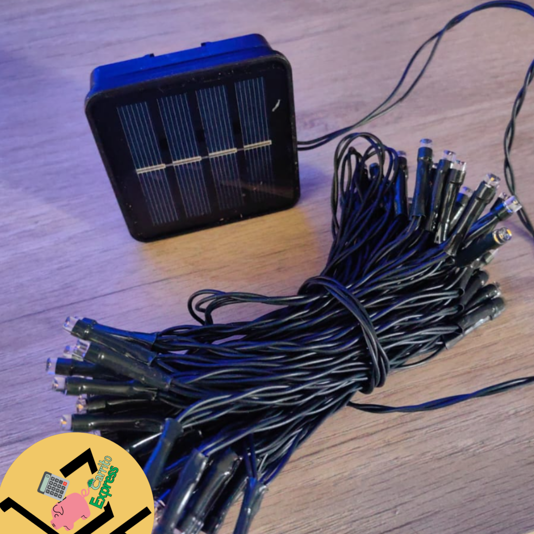 INSTALACIÓN LINEAL LED SOLAR x 10 METROS (control desde el panel)