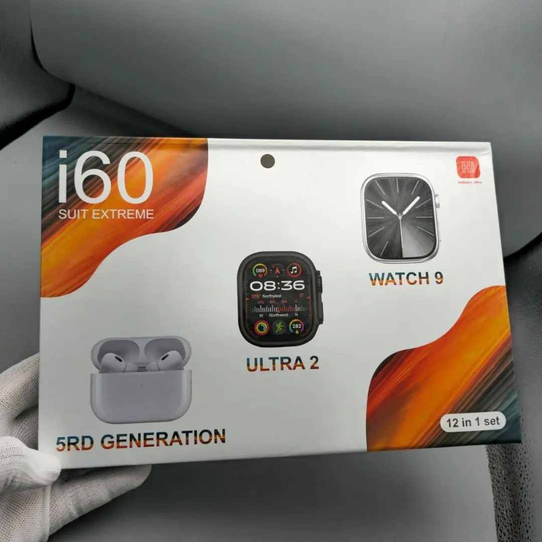 Combo Smartwatch Parejas Ultra 2 + Watch 9 × 12 en 1 – Tecnología sin límites ⌚