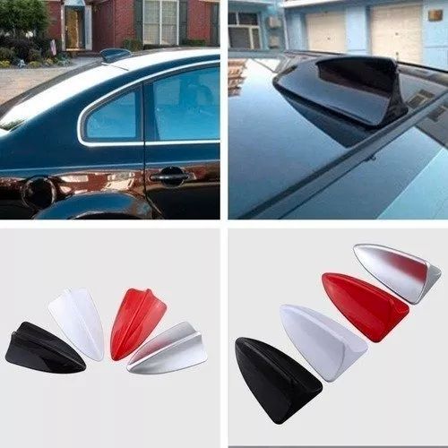 Aleta De Tiburón Para Coche – Antena Decorativa Adhesiva, Mejora La Señal FM/AM Y El Estilo