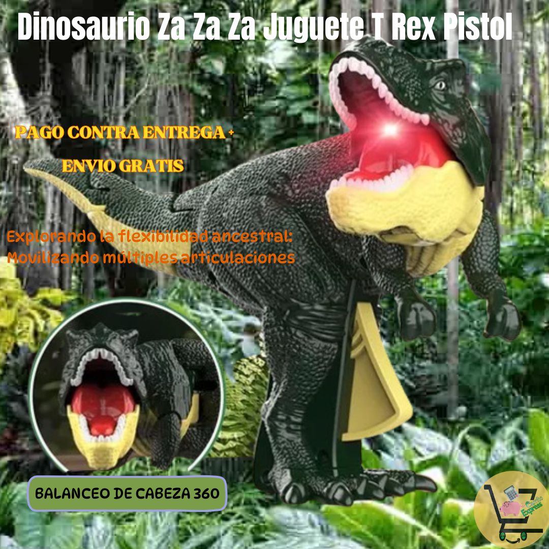 Dinosaurio Za Za Za Juguete T Rex Pistol 🐱🐉🦕🐲🍁🌿