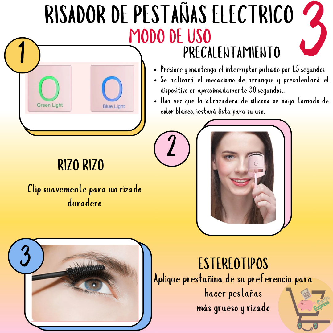 Rizador De Pestañas Eléctrico USB