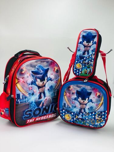 MORRAL ESCOLAR 3D EN COMBO X 3 🎒