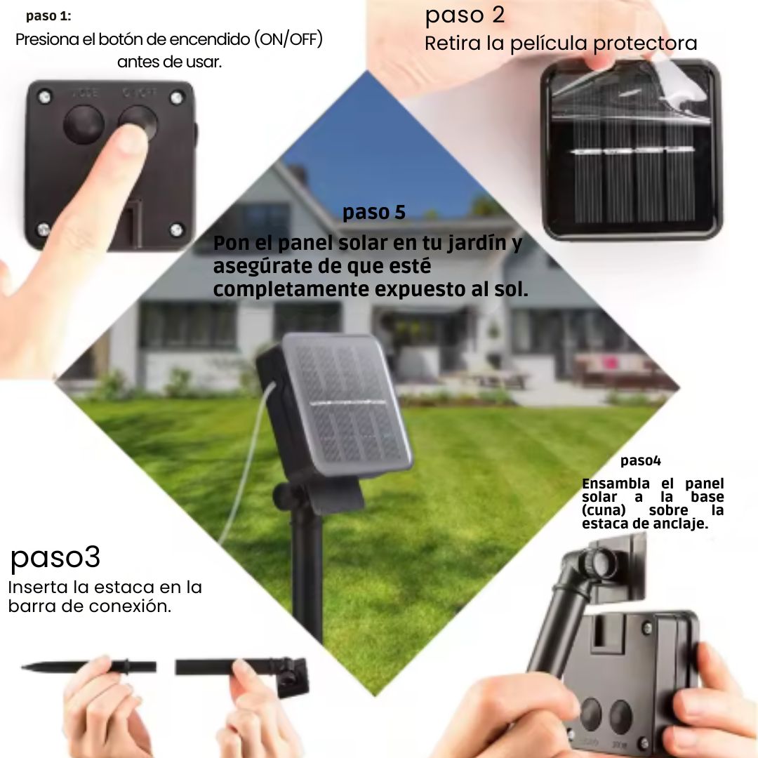 Luces LED de Bolitas Solares – sin cables ni consumo de energía 🌟