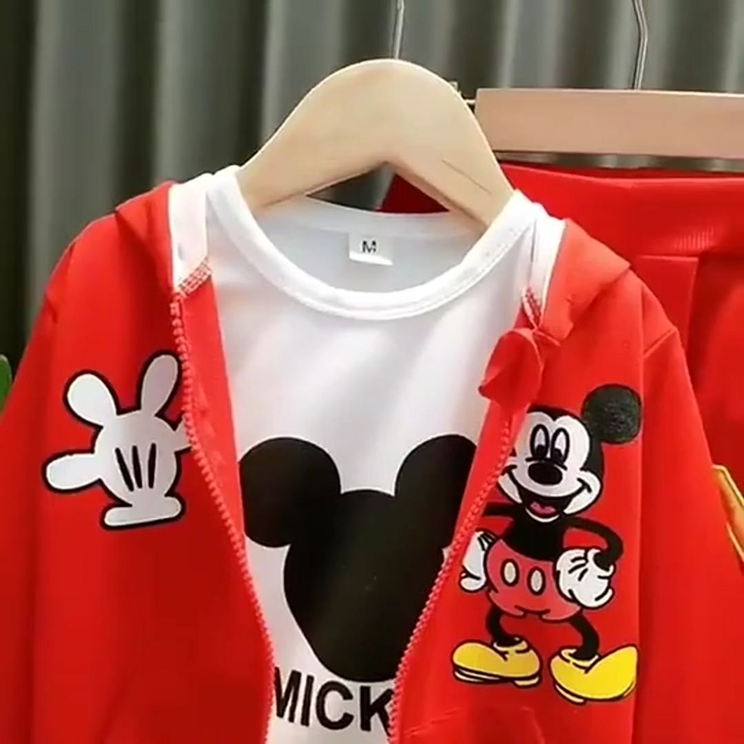 CONJUNTO MICKEY MOUSE: chaqueta, camisa y pantalon 👦🏻👧🏻👶🏻