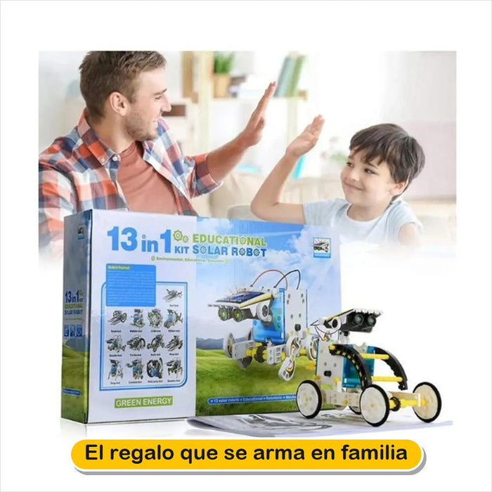 Robot Solar 13 en 1 – Kit para Armar 13 Robots