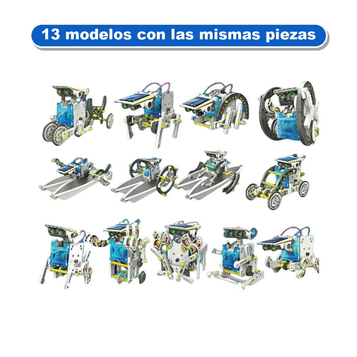 Robot Solar 13 en 1 – Kit para Armar 13 Robots