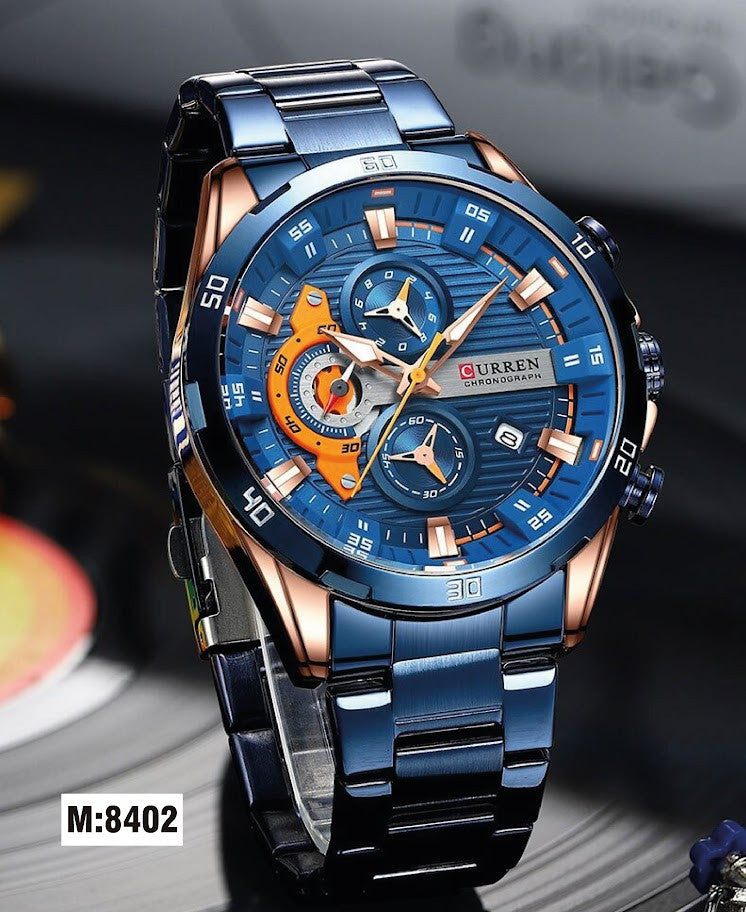 RELOJ CURREN METÁLICO CRONOGRAF M:8402-4