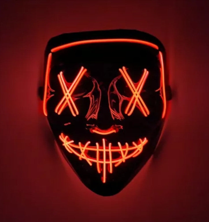 MASCARA DISEÑOS LUZ LED 🎃👻