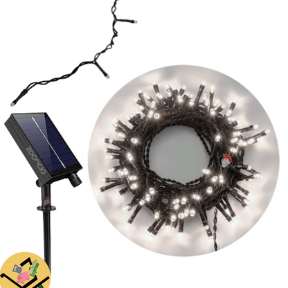 INSTALACIÓN LINEAL LED SOLAR x 20 METROS🎄🎅🏼