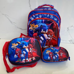 Mega Mochila Trio Sport - Sonic