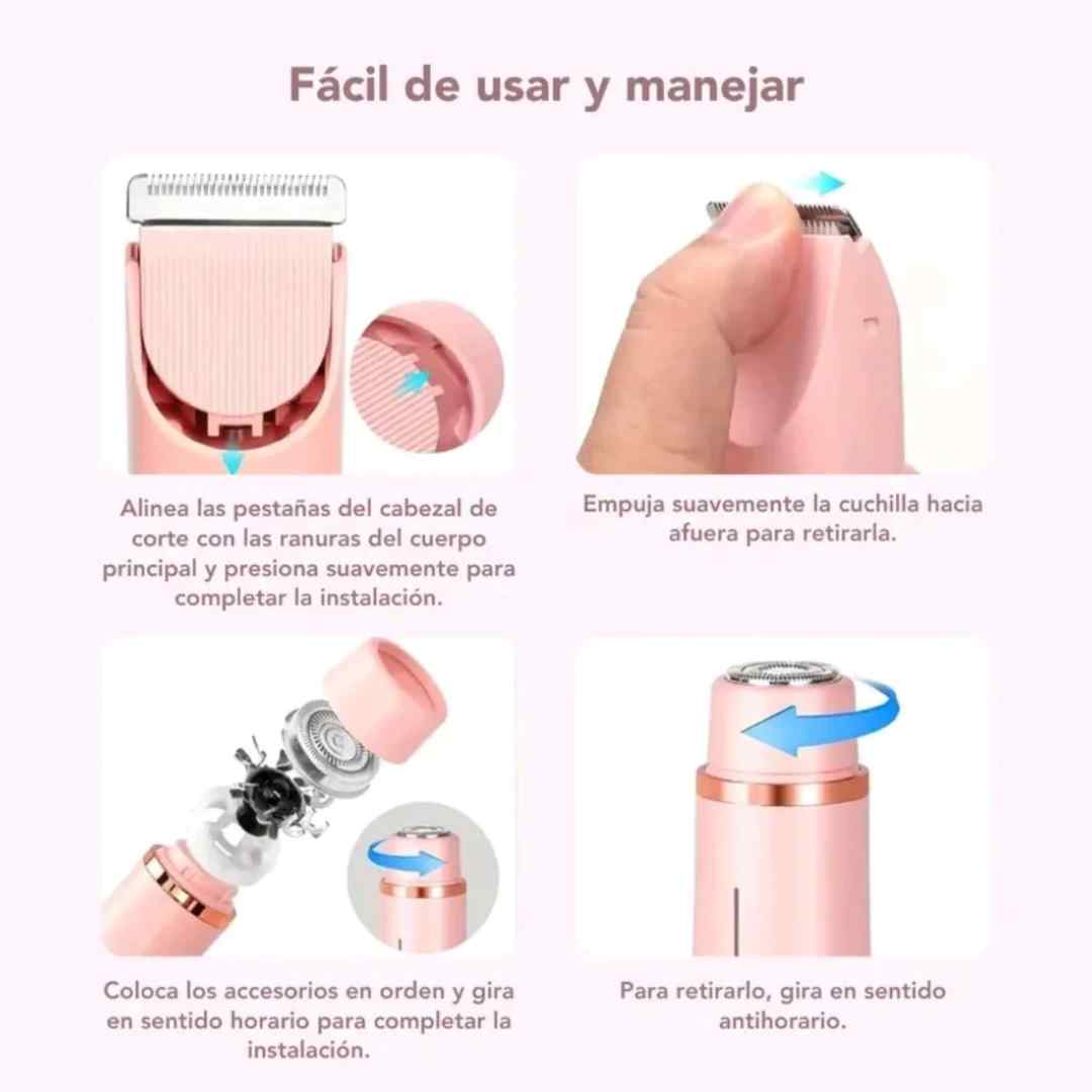 ✨ Rasuradora Dual Pro 2 en 1 – Suavidad sin límites 🌸