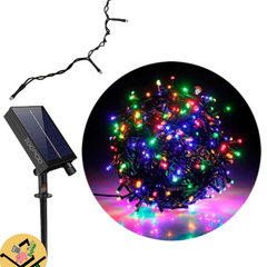 INSTALACIÓN LINEAL LED SOLAR x 20 METROS🎄🎅🏼 - 20M Multicolor