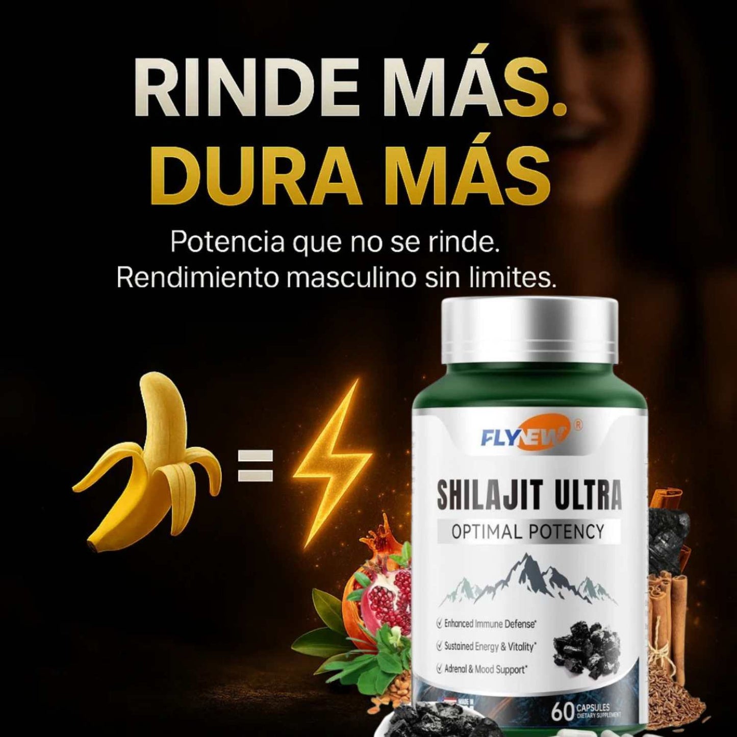 Shilajit Ultra Original™ x60 cápsulas – Energía y Vitalidad Diaria 🔥