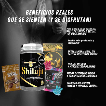 Shilajit + Rhino + Choco + Vi King – Energía, Potencia y Sabor en Cada Goma 💪🔥💪
