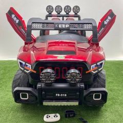 CARRO ELÉCTRICO 2 PUESTOS 4X4 PARA NIÑOS DE 1 A 7 AÑOS - Rojo