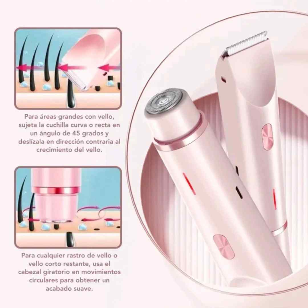 ✨ Rasuradora Dual Pro 2 en 1 – Suavidad sin límites 🌸