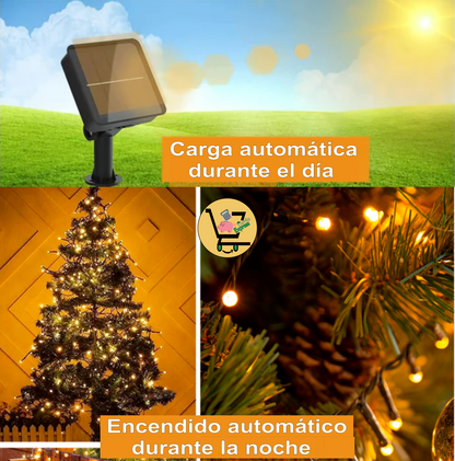 INSTALACIÓN LINEAL LED SOLAR x 20 METROS🎄🎅🏼