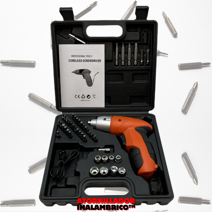 Kit Destornillador Eléctrico con 45 Piezas 🛠️🔋