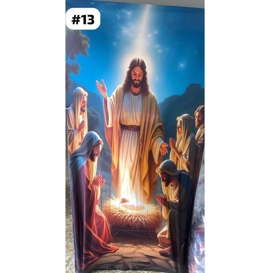 Funda Navideña Premium 80x200cm – Transforma Tu Puerta en Minutos 🎄