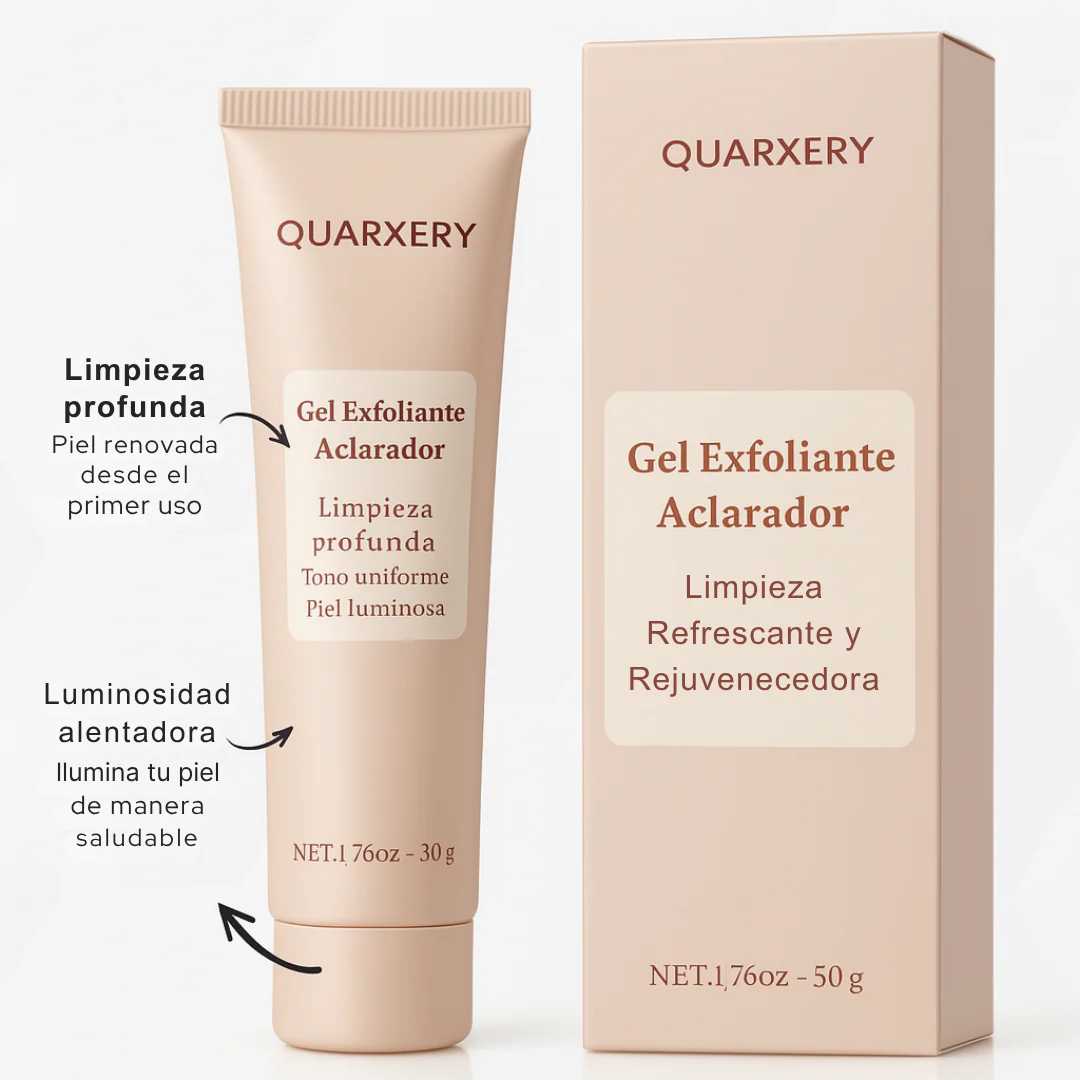 Quarxery Gel Exfoliante Aclarador 60g – Piel suave en zonas clave ✨