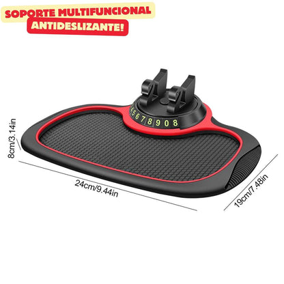 Soporte Multifuncional Antideslizante – Almohadilla + Soporte giratorio 360° 📱🚗