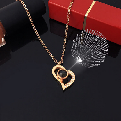 Collar Te amo en 100 idiomas con Caja de Lujo 📿🧑🏻‍❤️‍💋‍👩🏻