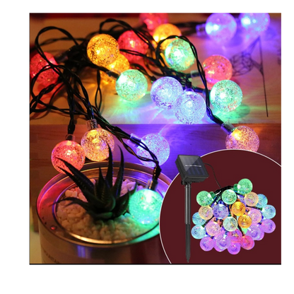 Luces LED de Bolitas Solares – sin cables ni consumo de energía 🌟