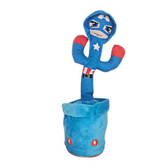 LORITO BAILARÍN, PELUCHE PARLANCHÍN Y SUS AMIGOS 🦜🧒👧 - Capitan America