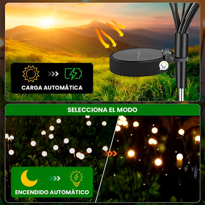 LUCES DE HADA JARDIN SOLARES x 2 UNIDADES ✨