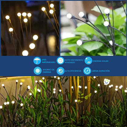 LUCES DE HADA JARDIN SOLARES x 2 UNIDADES ✨