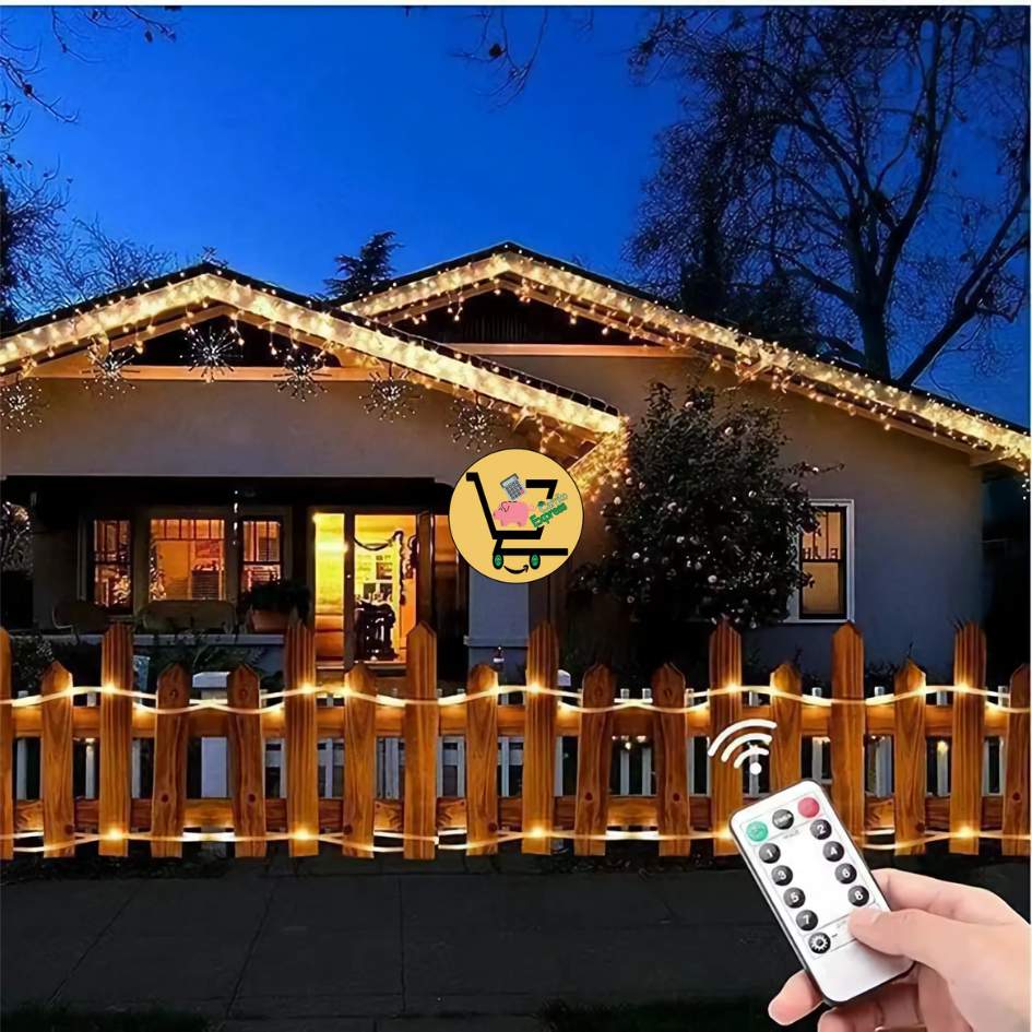 Manguera LED Solar Pro™ 20m – 400 LEDs  Iluminación Automática Exteriores 🌟