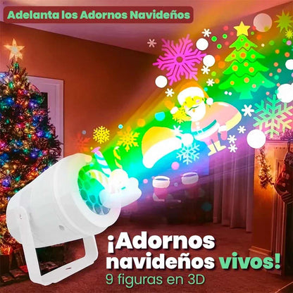 🎄 Proyector Navideño Multi Figuras LED – Magia en tu hogar