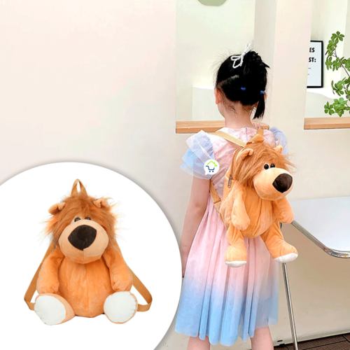 BOLSO DE ANIMALES DE FELPA PARA NIÑOS 🎒👦🏻🧒🏻