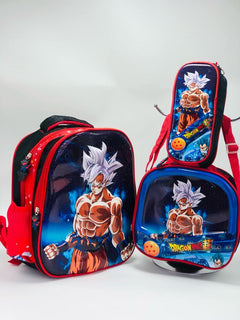 MORRAL ESCOLAR 3D EN COMBO X 3 🎒 - DRAGON BALL Z