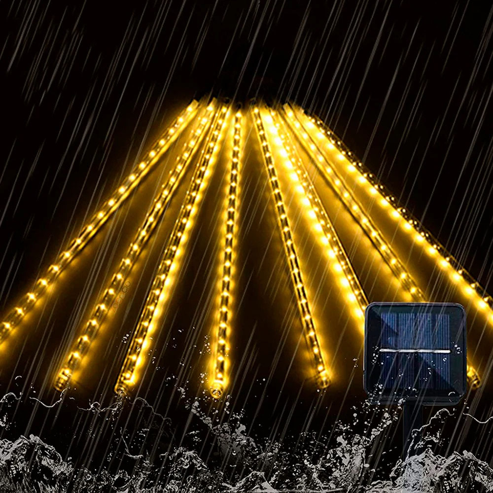 Cascada LED Solar Meteorito™ 10 und x 50 cms 🌠🎄