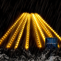 Cascada LED Solar Meteorito™ 10 und x 50 cms 🌠🎄 - Calida