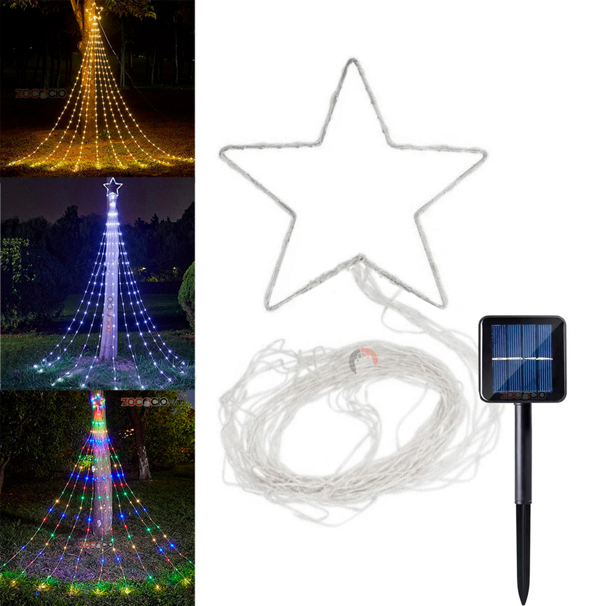 Estrella Cascada de Luces Estrella Solar™ 2.20 METROS
