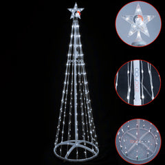 Árbol Cónico Navideño Armable 180 cm🎄🎅🏼 - Blanco