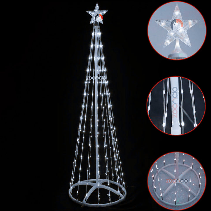 Árbol Cónico Navideño Armable 180 cm🎄🎅🏼
