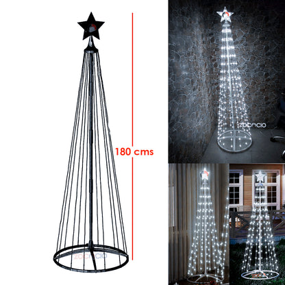 Árbol Cónico Navideño Armable 180 cm🎄🎅🏼