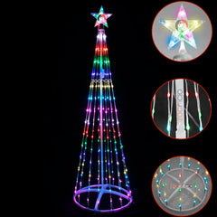 Árbol Cónico Navideño Armable 180 cm🎄🎅🏼 - Multicolor