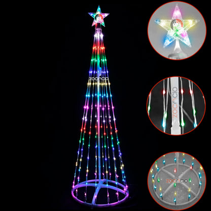 Árbol Cónico Navideño Armable 180 cm🎄🎅🏼