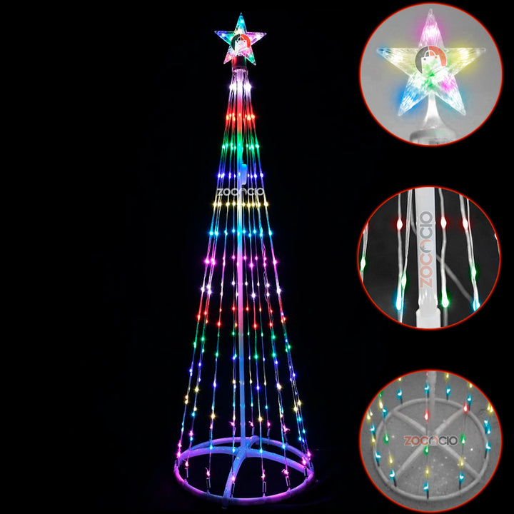 Árbol Cónico Navideño Armable 180 cm🎄🎅🏼