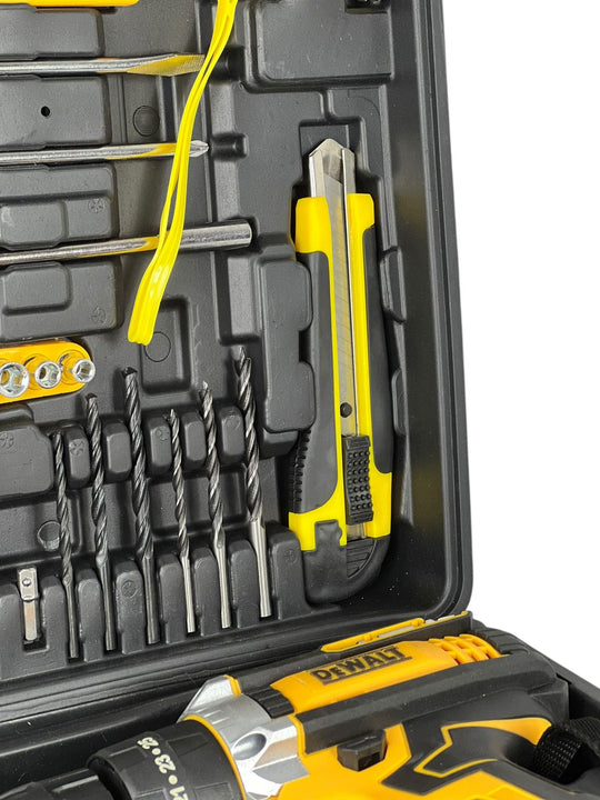 TALADRO DEWALT INALAMBRICO + KIT DE 35 HERRAMIENTAS