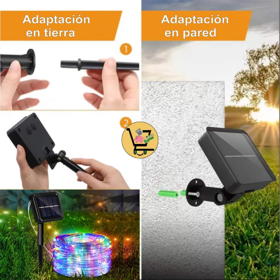 Manguera LED Solar Premium x 10m – ¡Decora Sin Pagar Energía! 💡