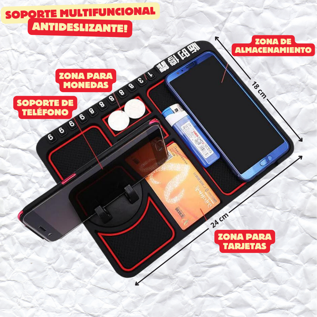 Soporte Multifuncional Antideslizante - CarMaster Pro™ 🚗📱