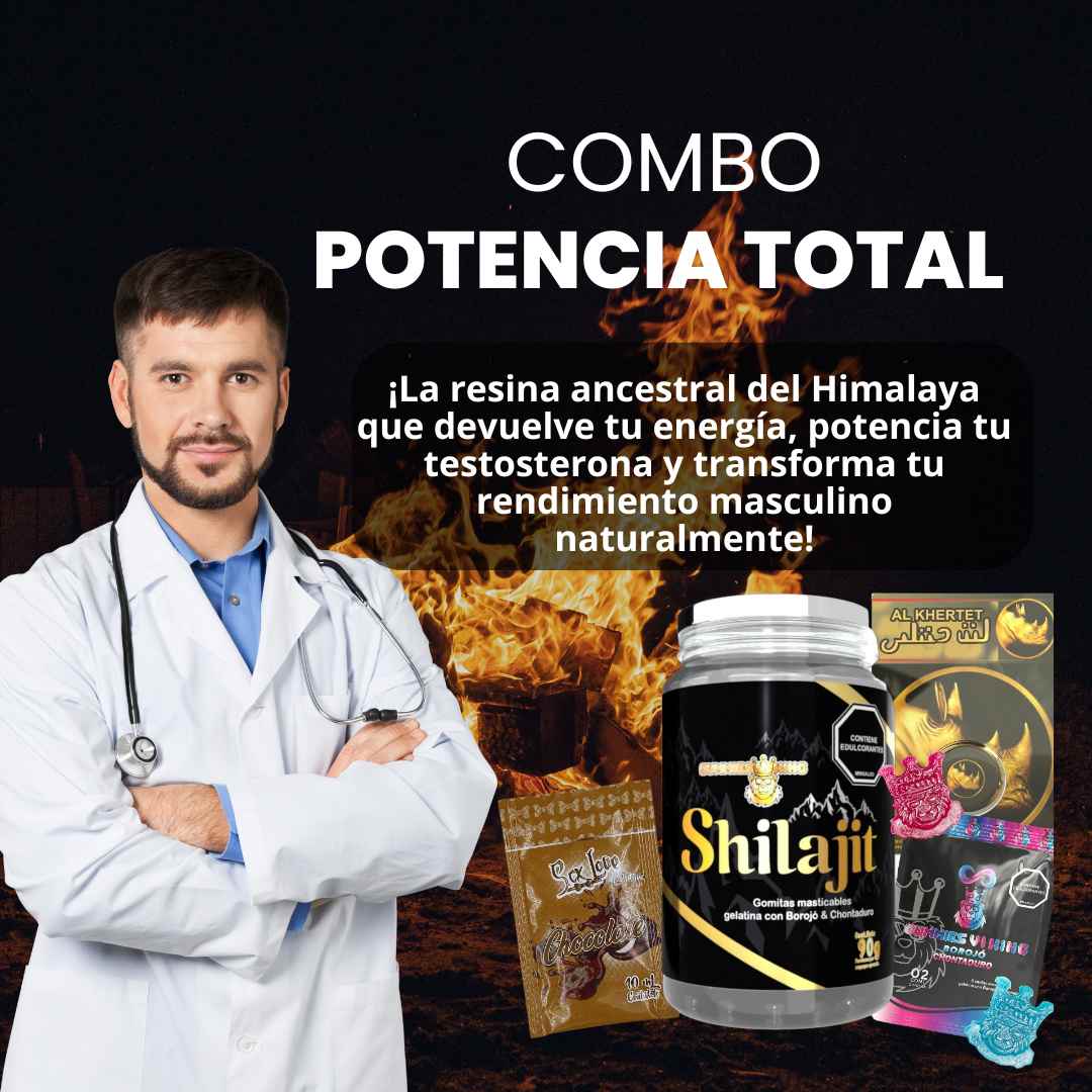 Shilajit + Rhino + Choco + Vi King – Energía, Potencia y Sabor en Cada Goma 💪🔥💪