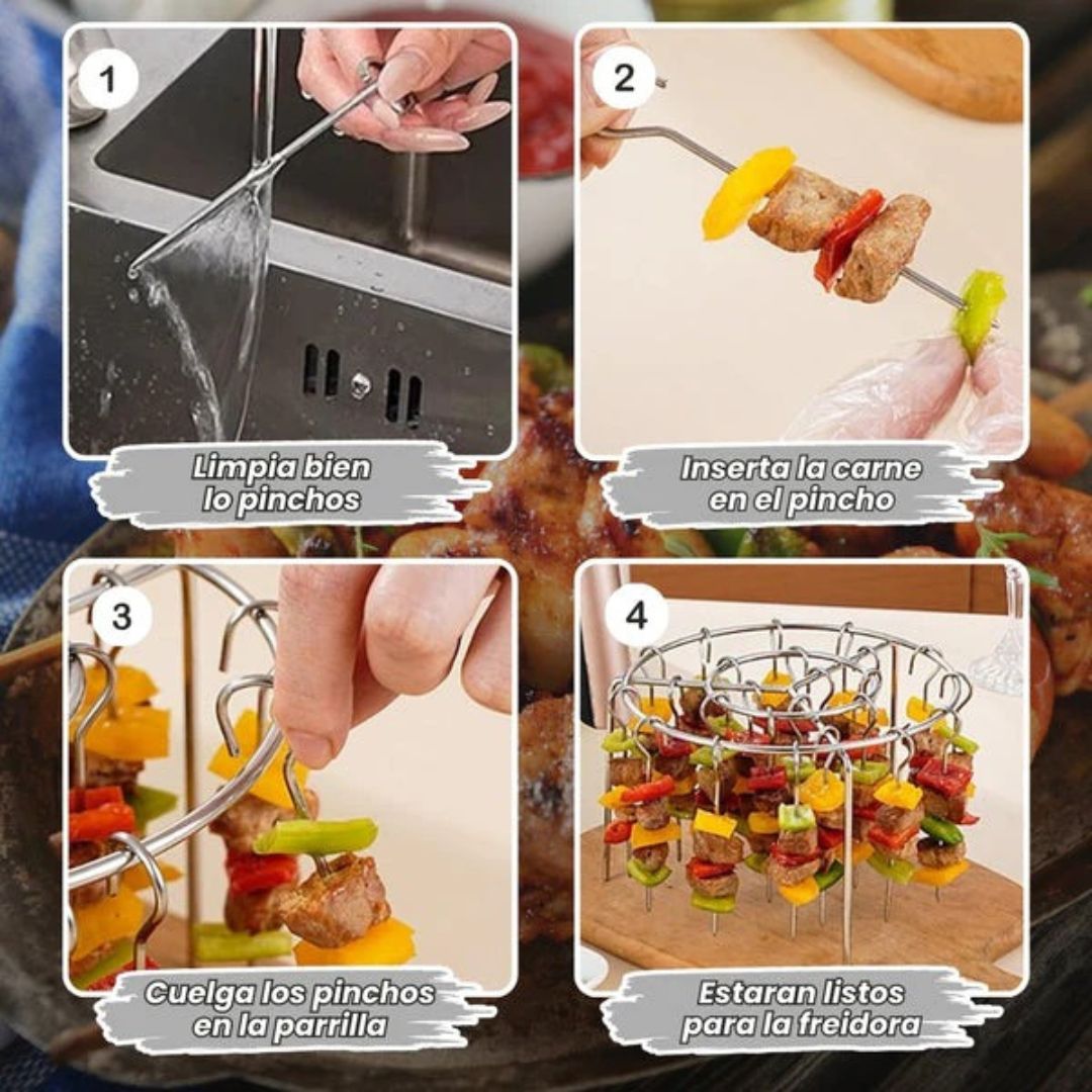 AirChef® – Parrilla Circular para Airfryer 🔥