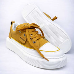 TENIS FASHION DAMA - MOSTAZA