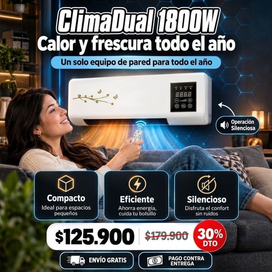 Aire Acondicionado Portátil De Pared Frio Y Calor